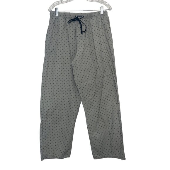 Calvin Klein Pajama Lounge Pants Mens Large Tan Black Lightweight - Picture 1 of 8